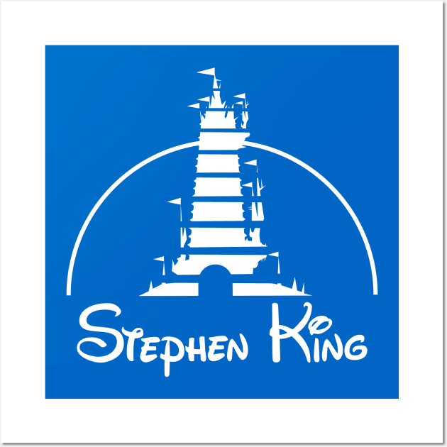 Stephen Kingdom Tower Logo (white) Wall Art by TJ_Wiggles